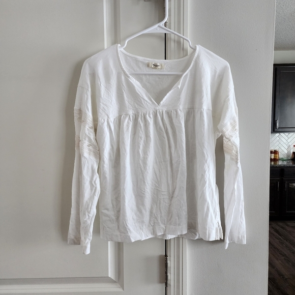 Madewell Tops - Madewell White Embroidered Top